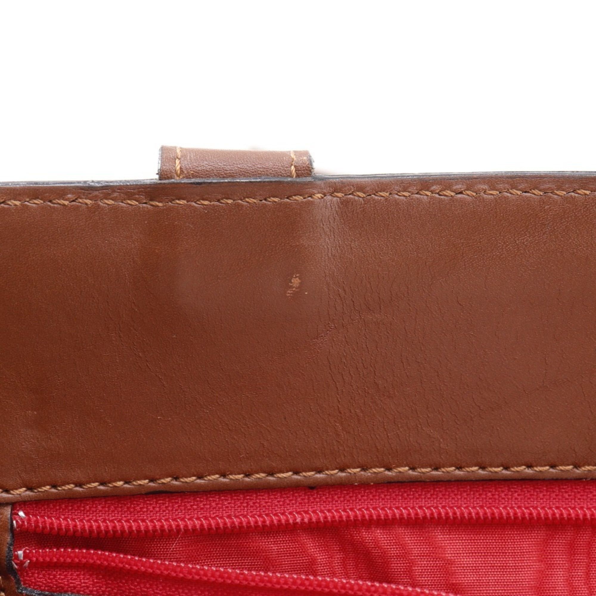 Celine Celine Tote Bag, Brown Calfskin, A5, Women's Size ONE SIZE - 11 Thumbnail