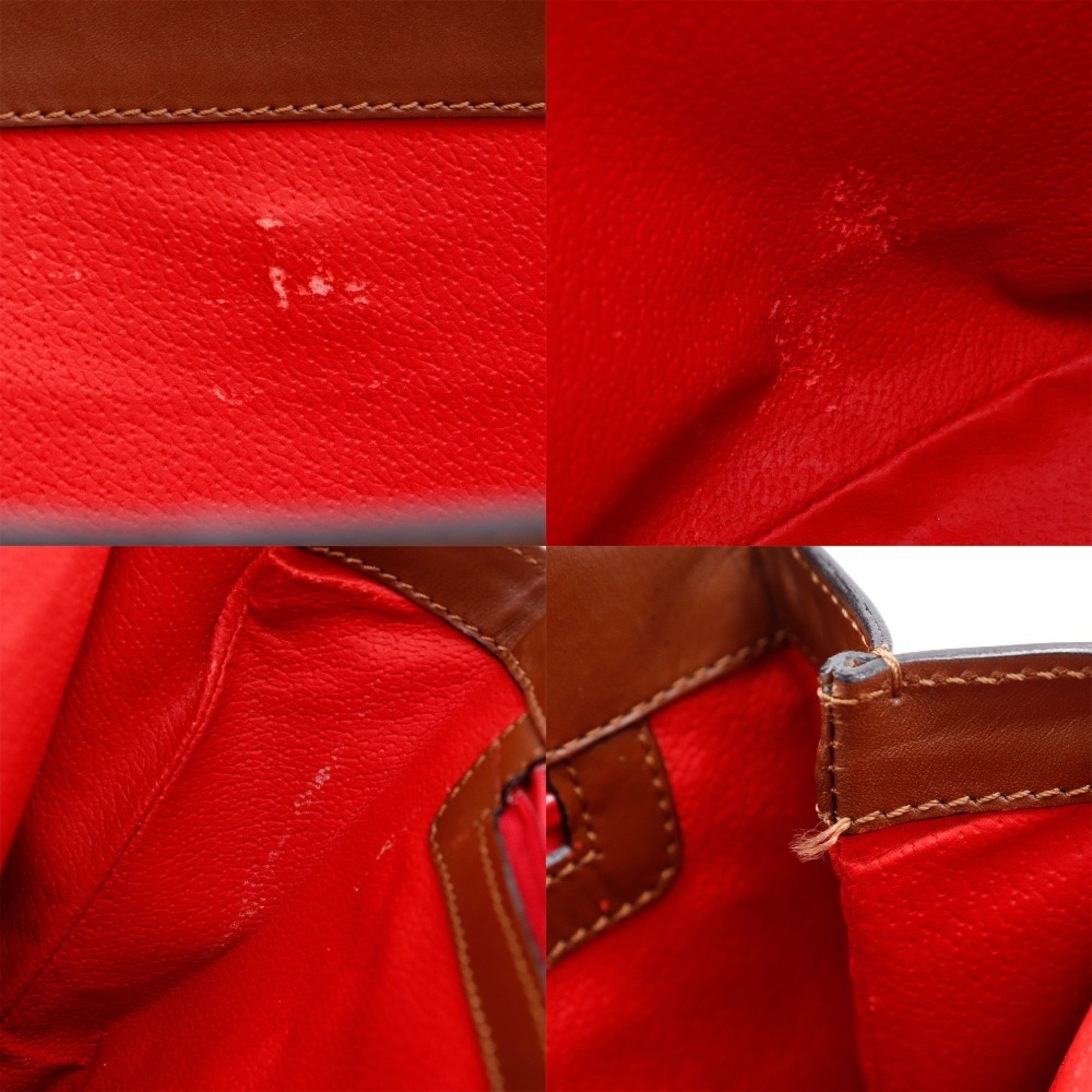 Celine Celine Tote Bag, Brown Calfskin, A5, Women's Size ONE SIZE - 9 Thumbnail
