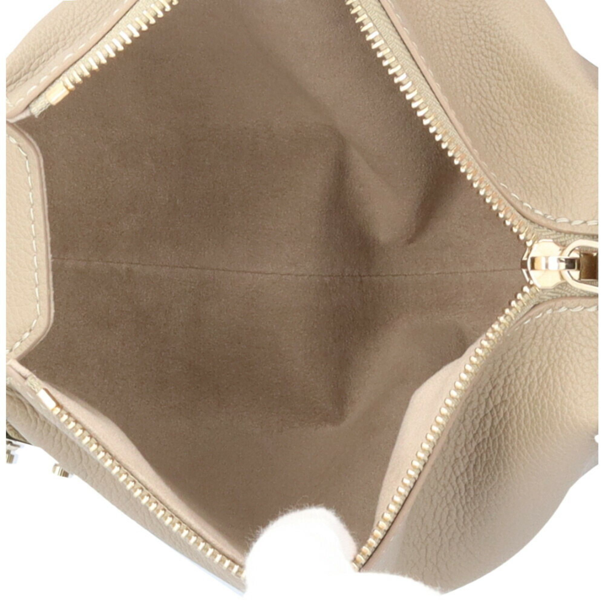 Louis Vuitton Louis Vuitton Side Trunk MM Shoulder Bag, Leather, M25072, Beige, Women's, LOUIS VUITTON Size ONE SIZE - 7 Thumbnail