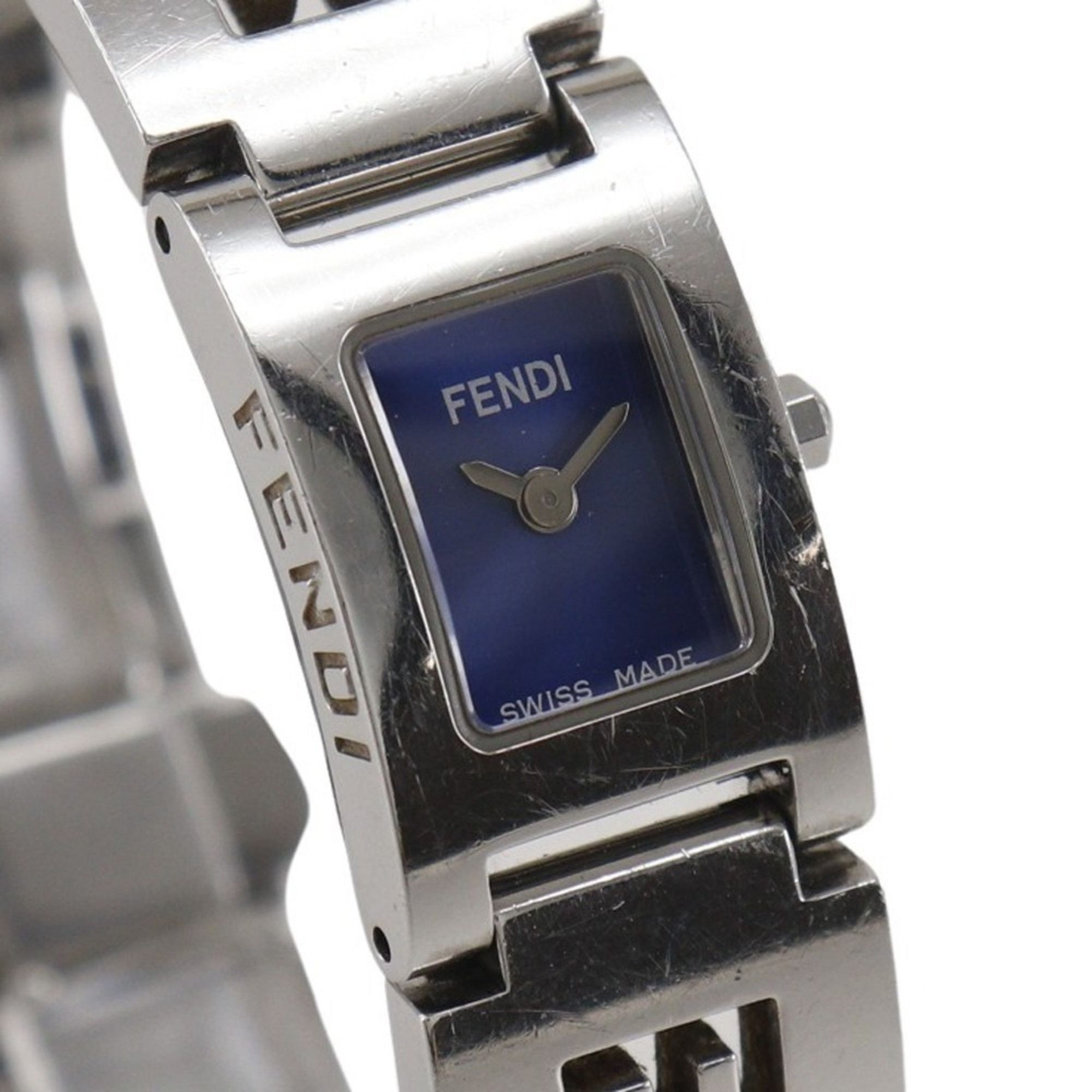 Fendi Fendi Olologi Women's Watch, 3150L Stainless Steel, Silver Quartz Movement, Analog Display, Blue Dial Size ONE SIZE - 3 Thumbnail