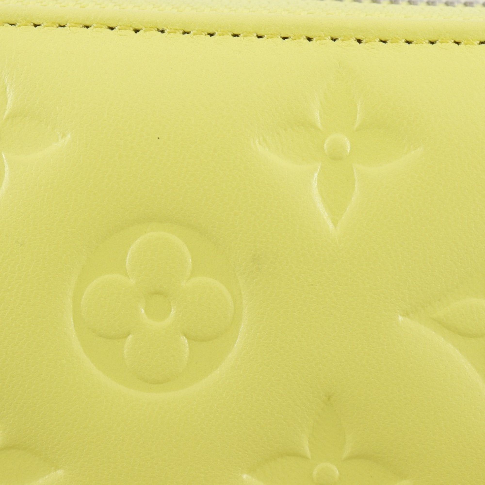 Louis Vuitton Louis Vuitton Coussin Zippy Wallet M83104, a long wallet in Smiley Yellow lambskin. Size ONE SIZE - 13 Thumbnail