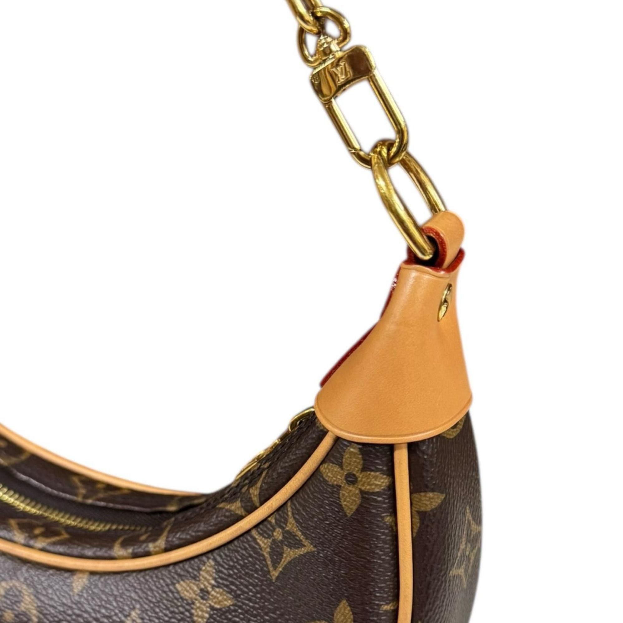 Louis Vuitton Louis Vuitton Loop Monogram Shoulder Bag in Canvas, M81098, Brown, Women's, LOUIS VUITTON Size ONE SIZE - 10 Thumbnail