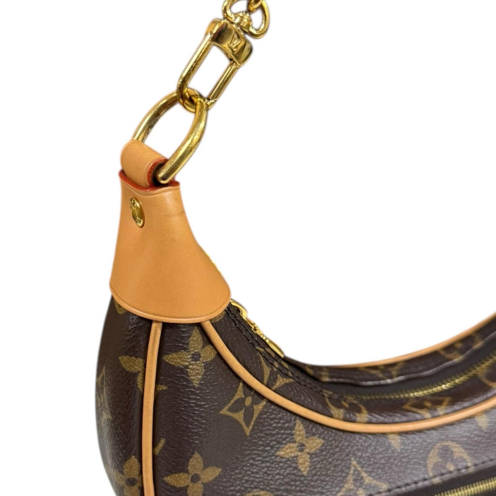 Louis Vuitton Louis Vuitton Loop Monogram Shoulder Bag in Canvas, M81098, Brown, Women's, LOUIS VUITTON Size ONE SIZE - 11 Thumbnail
