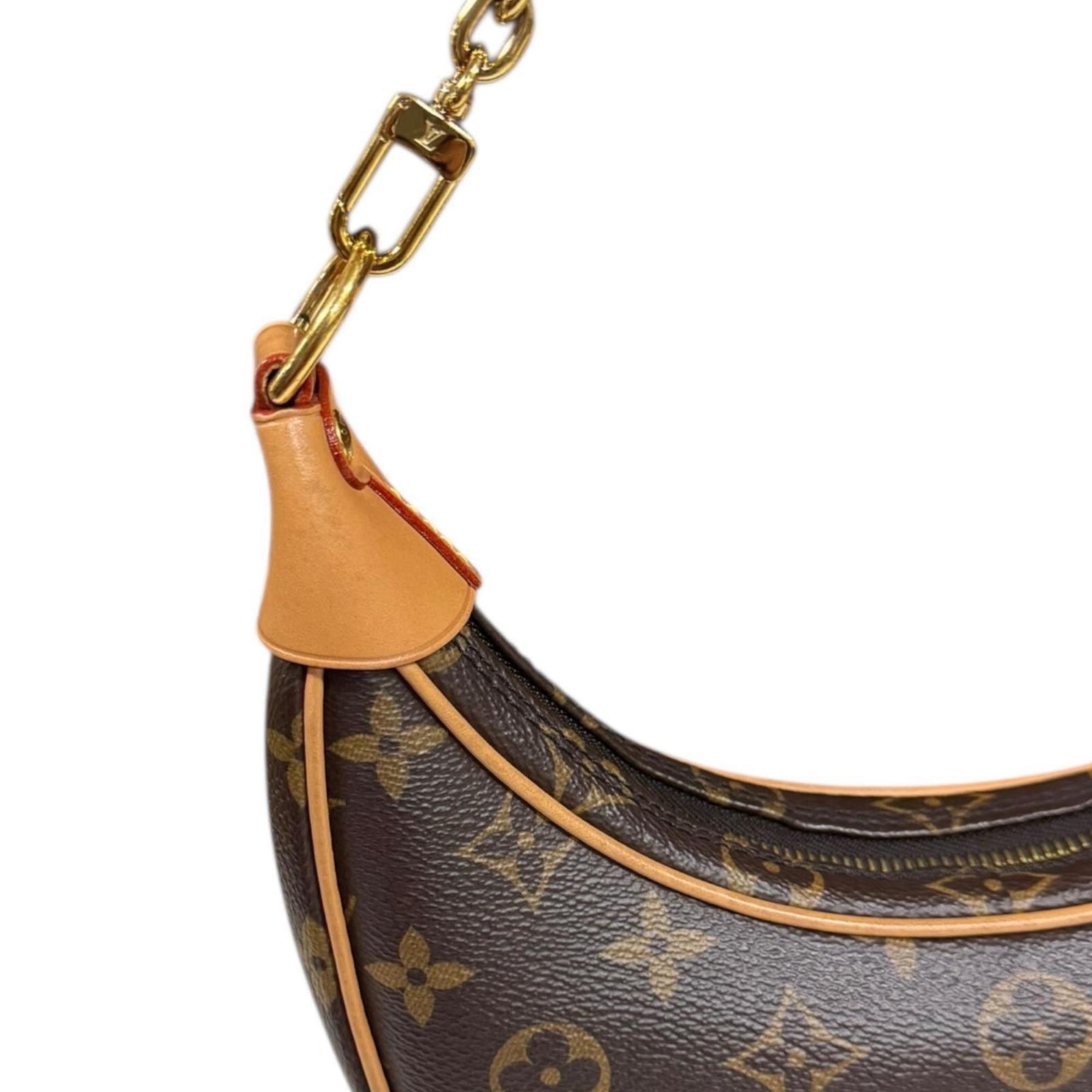 Louis Vuitton Louis Vuitton Loop Monogram Shoulder Bag in Canvas, M81098, Brown, Women's, LOUIS VUITTON Size ONE SIZE - 9 Thumbnail