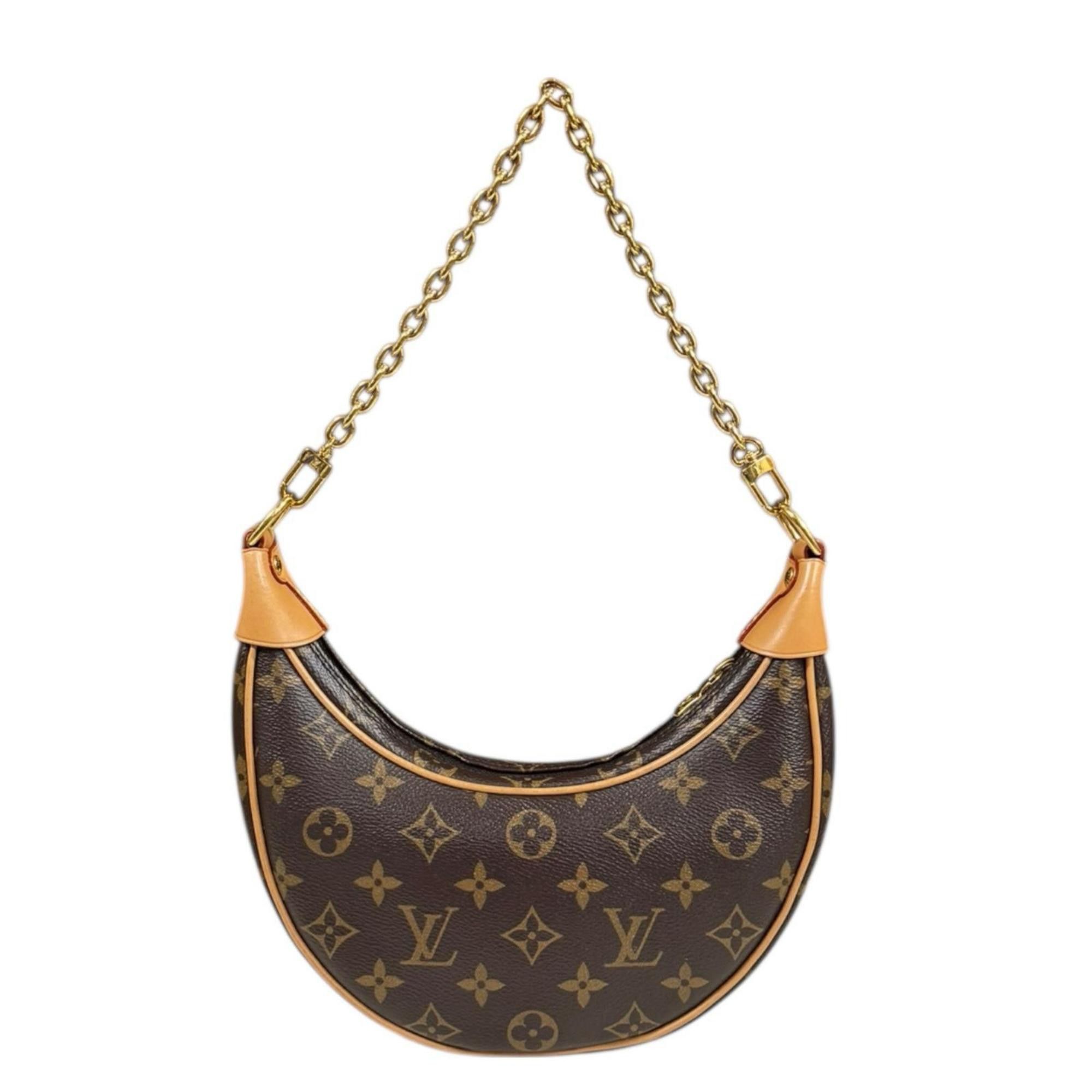 Louis Vuitton Louis Vuitton Loop Monogram Shoulder Bag in Canvas, M81098, Brown, Women's, LOUIS VUITTON Size ONE SIZE - 3 Thumbnail
