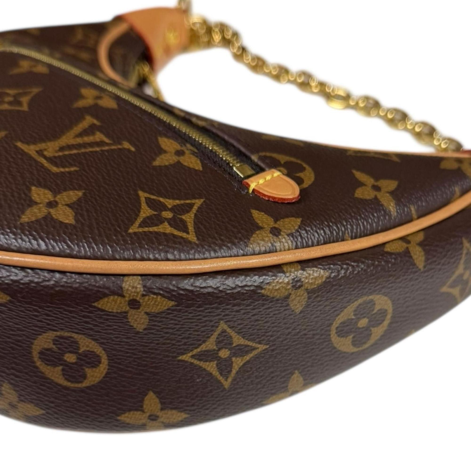 Louis Vuitton Louis Vuitton Loop Monogram Shoulder Bag in Canvas, M81098, Brown, Women's, LOUIS VUITTON Size ONE SIZE - 8 Thumbnail