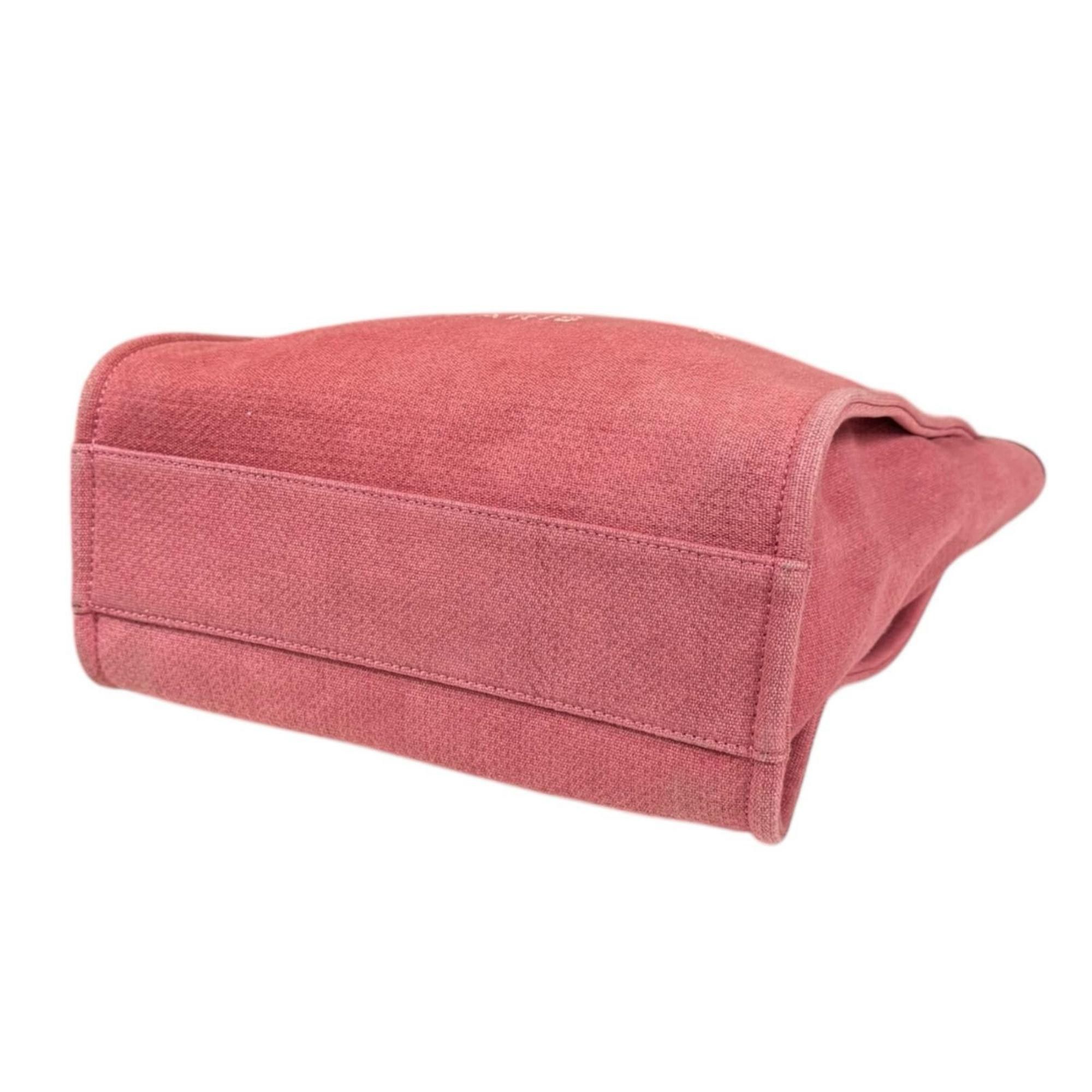 Chanel CHANEL Deauville PM Shoulder Bag, Chanel Canvas, Red, Women's, Size ONE SIZE - 5 Thumbnail