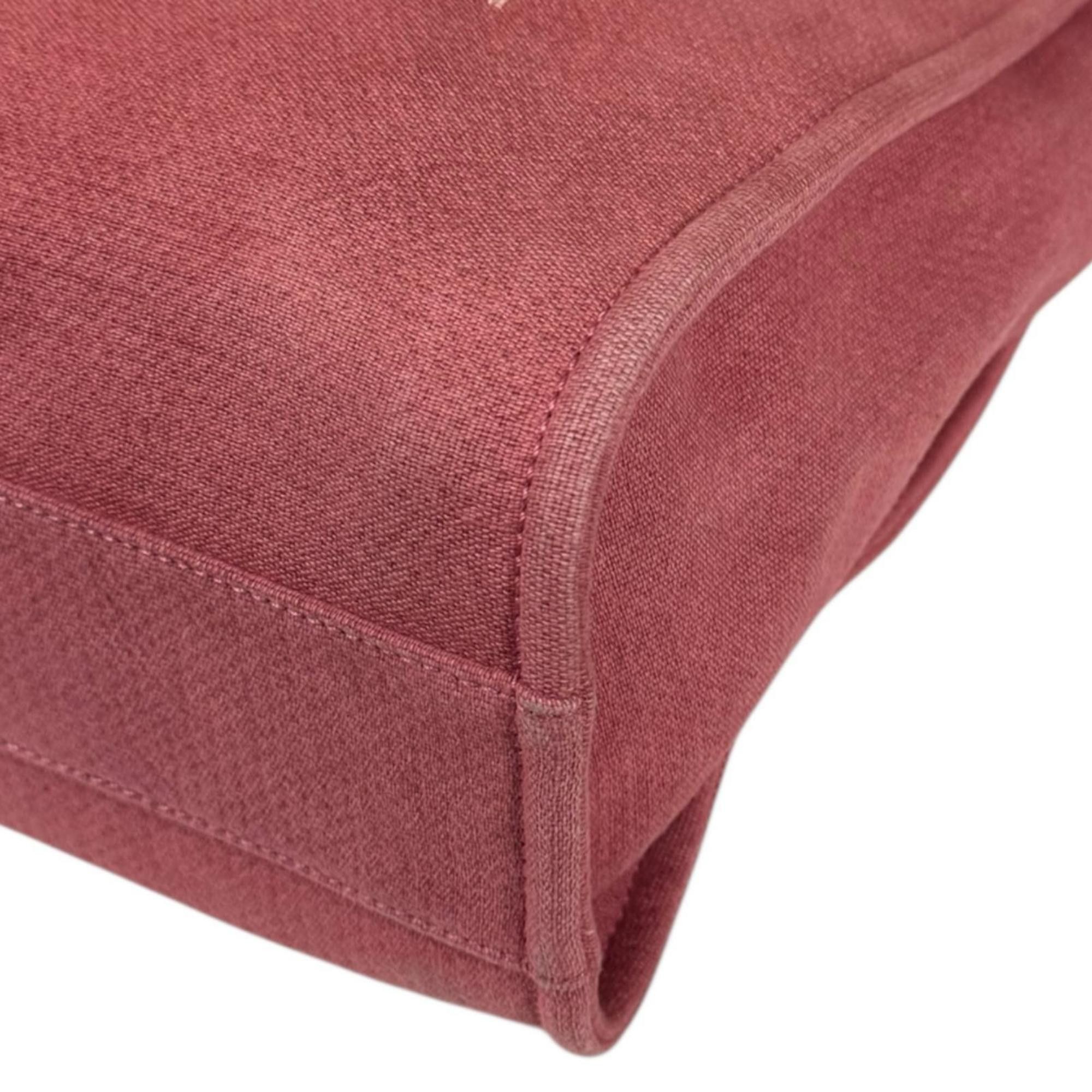 Chanel CHANEL Deauville PM Shoulder Bag, Chanel Canvas, Red, Women's, Size ONE SIZE - 10 Thumbnail