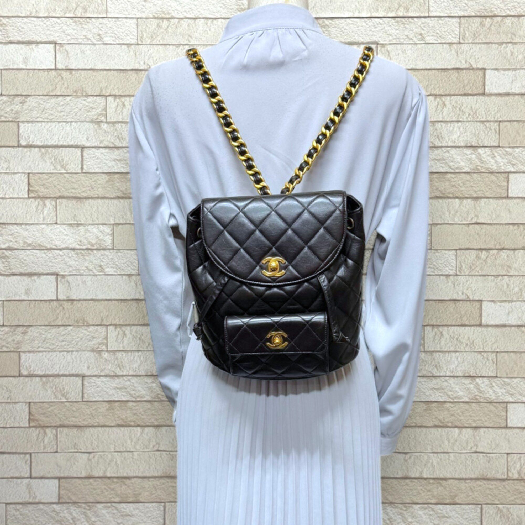 Chanel CHANEL Matelasse Backpack/Daypack, Chanel Lambskin, Women's, Size ONE SIZE - 2 Thumbnail