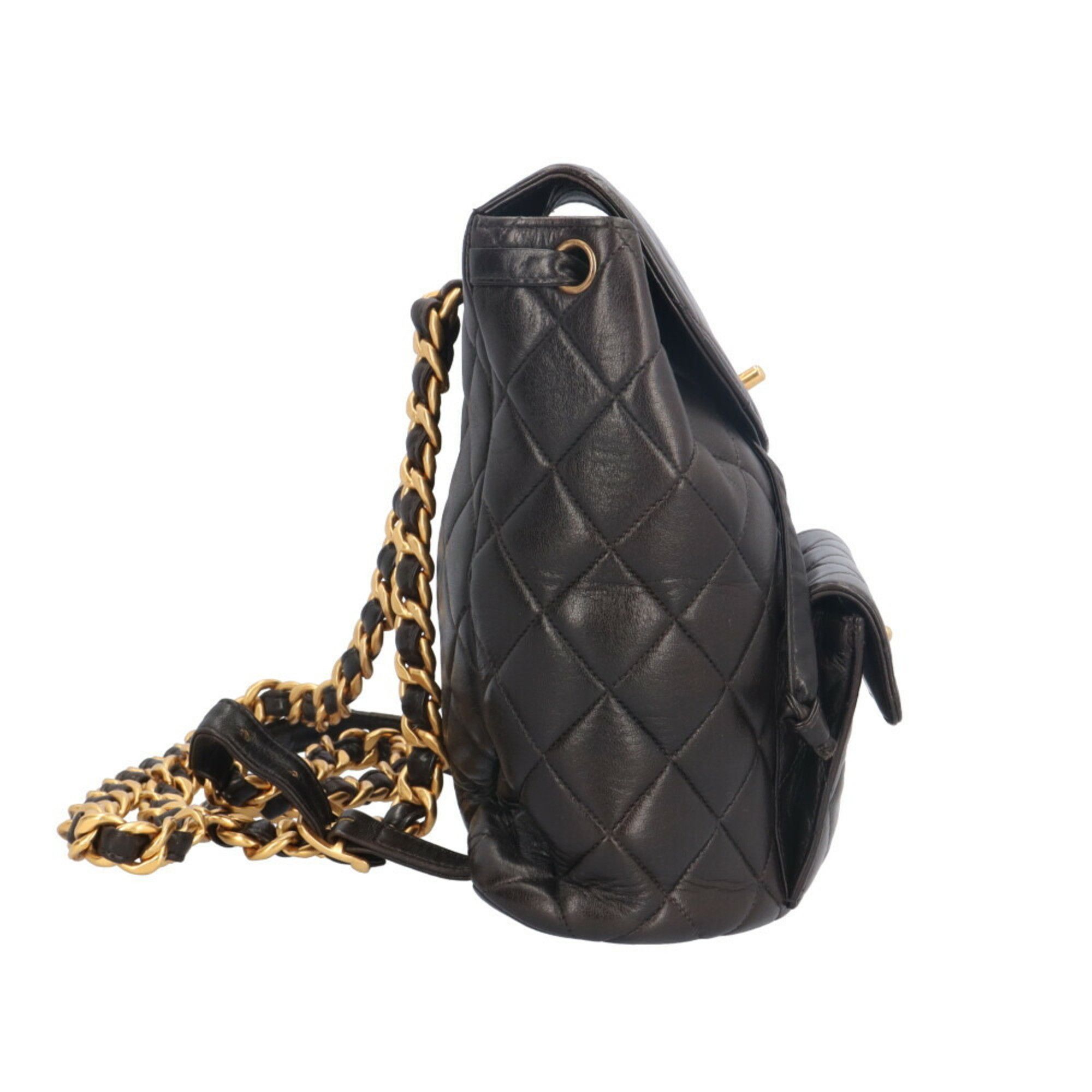 Chanel CHANEL Matelasse Backpack/Daypack, Chanel Lambskin, Women's, Size ONE SIZE - 4 Thumbnail