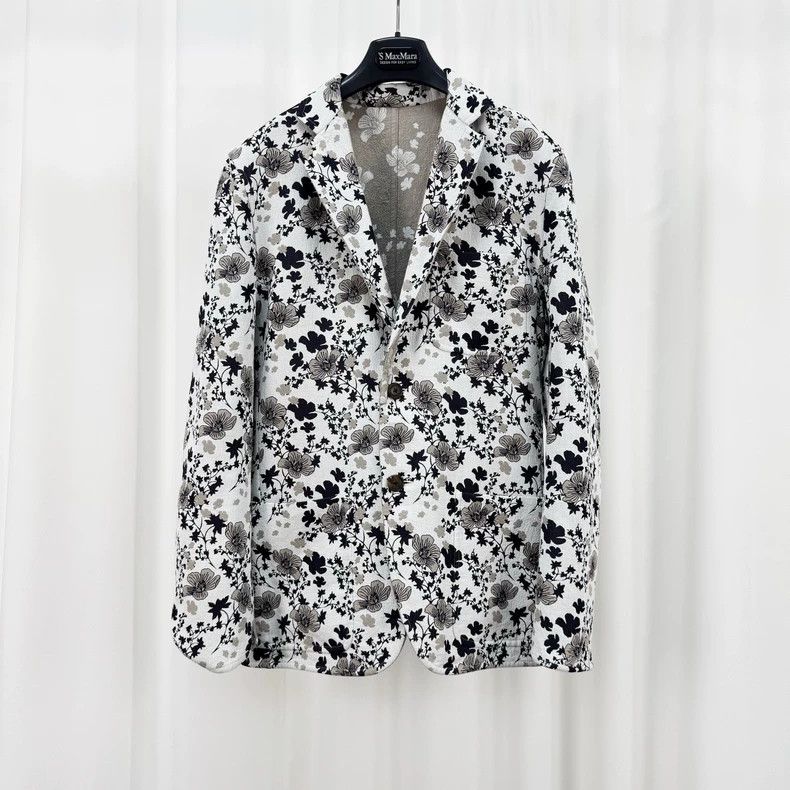 Hermes Hermes Floral Cotton-Linen Blazer - dmc Size US M / EU 48-50 / 2 - 4 Thumbnail