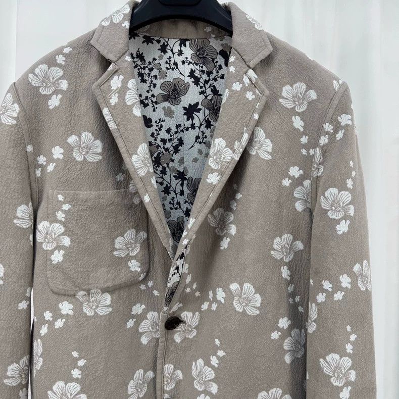 Hermes Hermes Floral Cotton-Linen Blazer - dmc Size US M / EU 48-50 / 2 - 3 Thumbnail