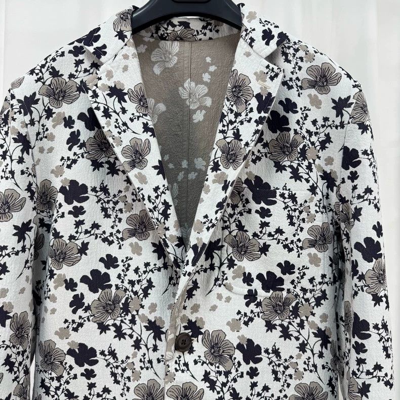 Hermes Hermes Floral Cotton-Linen Blazer - dmc Size US M / EU 48-50 / 2 - 6 Thumbnail