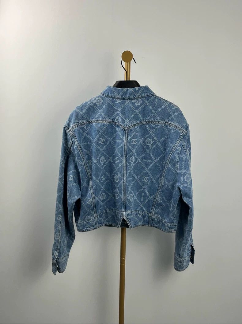 Chanel Chanel Blue Logo Denim Jacket - dmc Size US L / EU 52-54 / 3 - 2 Thumbnail