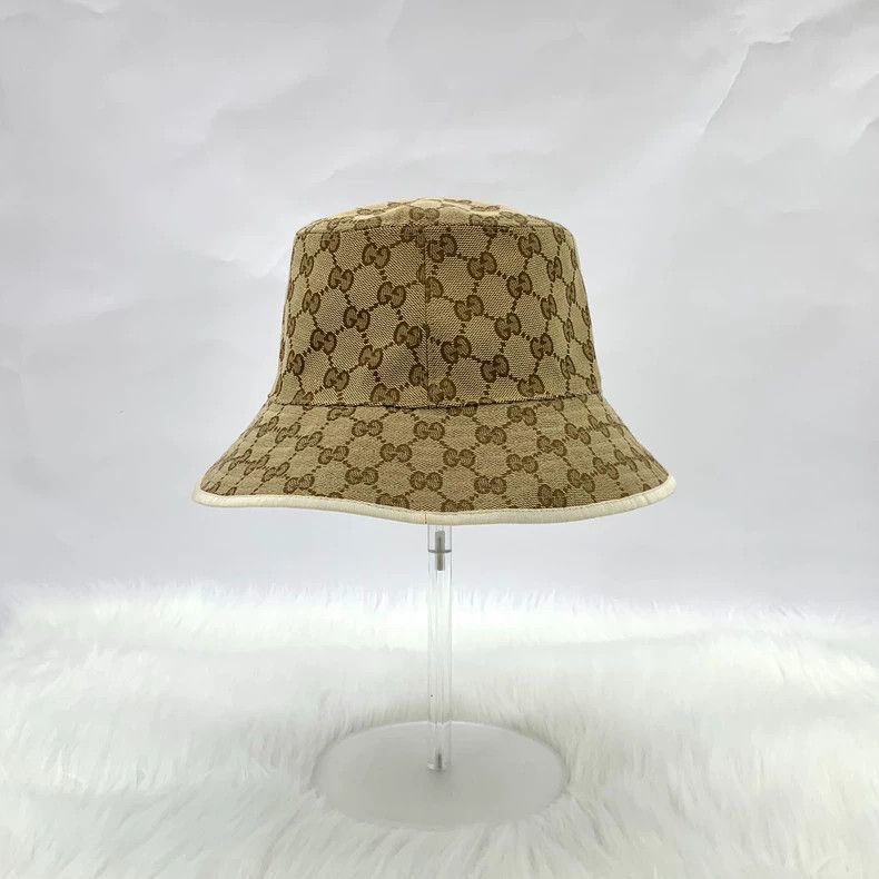 Gucci Gucci Brown Logo Bucket Hat - dmc Size ONE SIZE - 2 Thumbnail