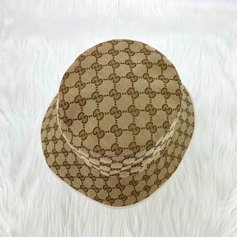 Gucci Gucci Brown Logo Bucket Hat - dmc Size ONE SIZE - 5 Thumbnail