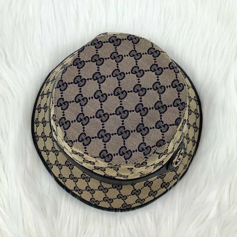 Gucci Gucci Logo Jacquard Bucket Hat - dmc Size ONE SIZE - 5 Thumbnail