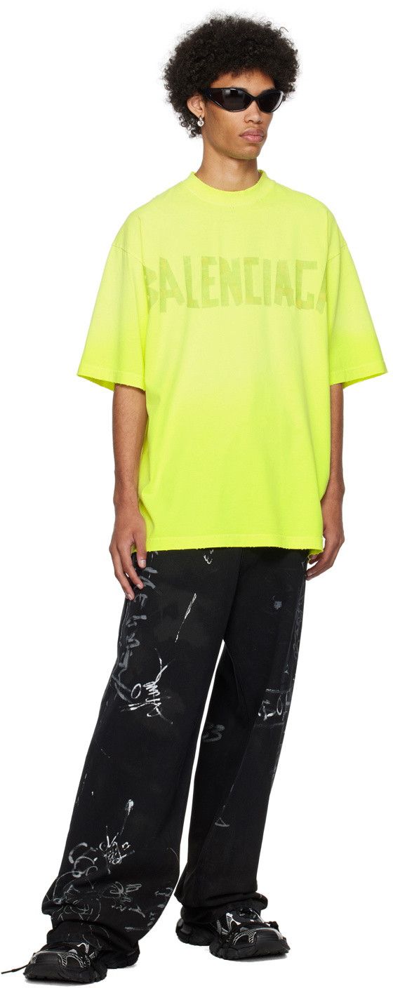 Balenciaga Yellow Tape Type T-Shirt Size US XS / EU 42 / 0 - 3 Thumbnail