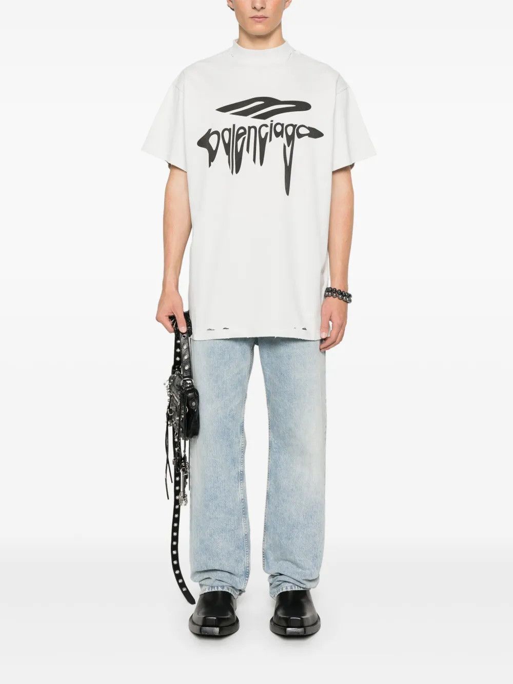 Balenciaga 3B Liquified Oversize t-shirt Size US M / EU 48-50 / 2 - 2 Thumbnail