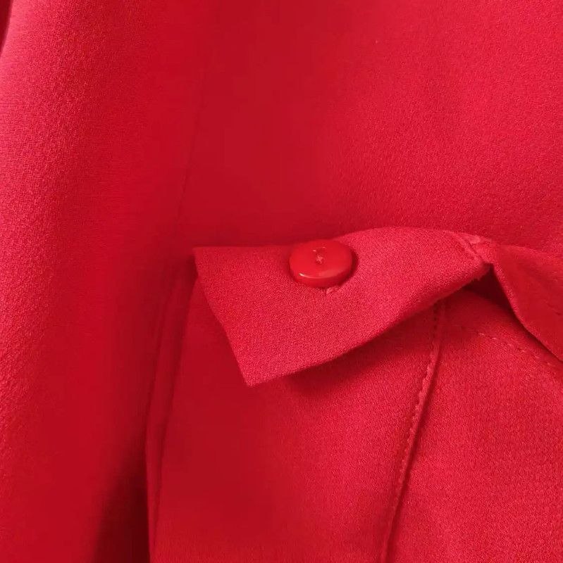Max Mara MaxMara Red Silk Women's Shirt Size L 0089 Size L / US 10 / IT 46 - 5 Thumbnail