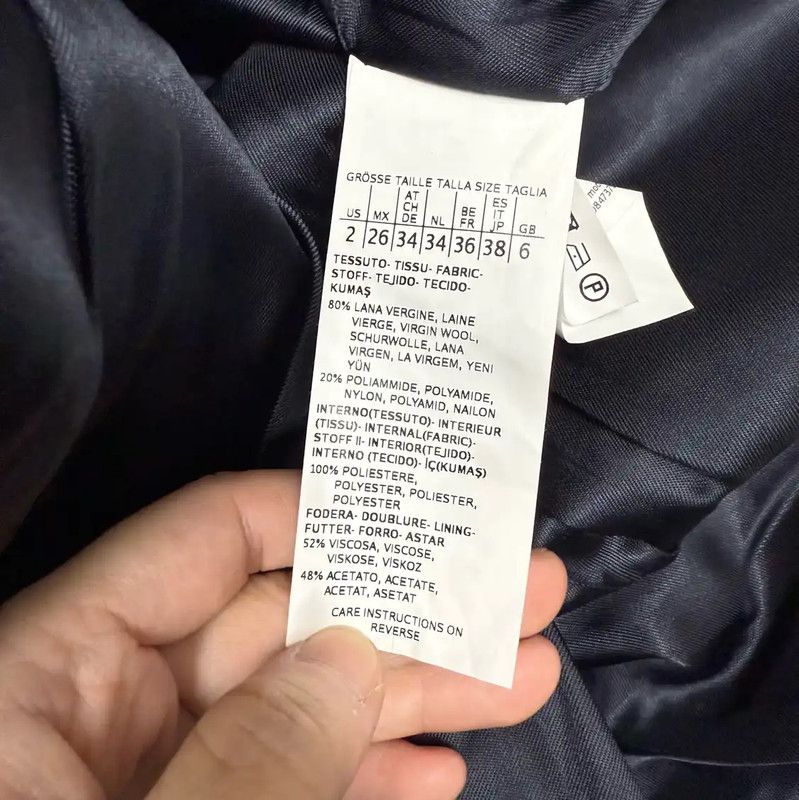 Max Mara MaxMara Blue Polyester Women's Coat 0089 Size M / US 6-8 / IT 42-44 - 4 Thumbnail