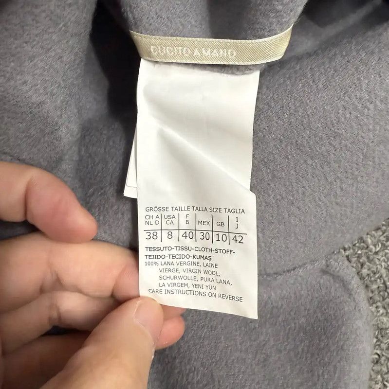 Max Mara MaxMara Gray Wool Women's Coat 0089 Size S / US 4 / IT 40 - 4 Thumbnail