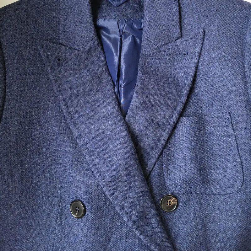 Max Mara MaxMara Women's Double-Breasted Wool Jacket 0089 Size XS / US 0-2 / IT 36-38 - 10 Thumbnail