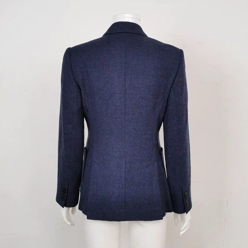 Max Mara MaxMara Women's Double-Breasted Wool Jacket 0089 Size XS / US 0-2 / IT 36-38 - 2 Thumbnail