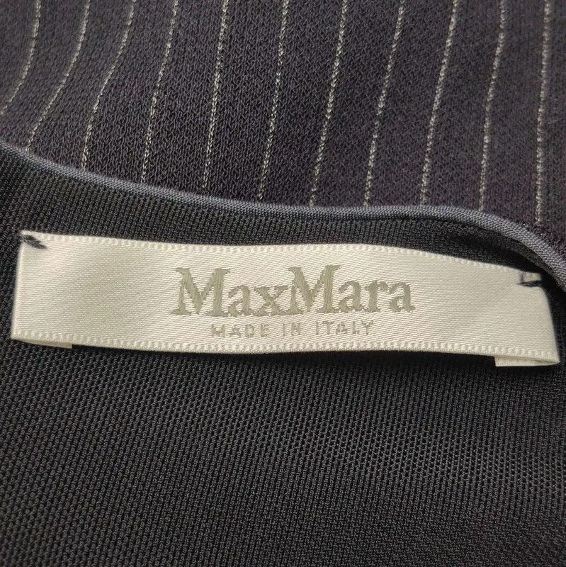 Max Mara MaxMara Elegant Knitted Dress in Deep Blue 0089 Size M / US 6-8 / IT 42-44 - 4 Thumbnail