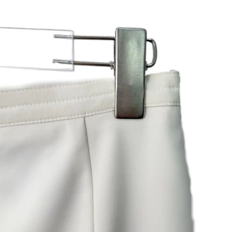Max Mara MaxMara Women's White Cotton Blend Skirt 0089 Size 23" - 3 Thumbnail