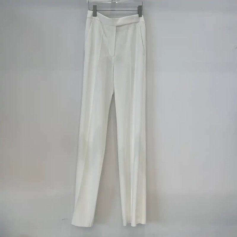 Max Mara MaxMara White Women's Casual Pants 0089 Size 24" / US 00 / IT 34 - 2 Thumbnail