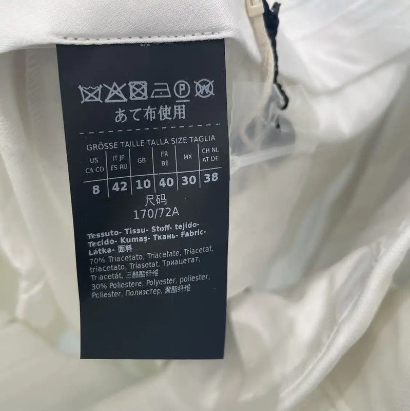 Max Mara MaxMara White Women's Casual Pants 0089 Size 24" / US 00 / IT 34 - 7 Thumbnail