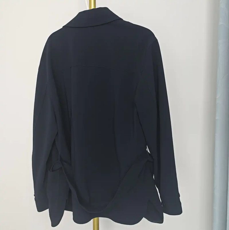 Max Mara MaxMara Spring Autumn Black Short Cardigan 0089 Size M / US 6-8 / IT 42-44 - 4 Thumbnail