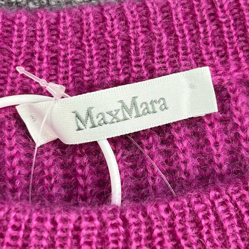 Max Mara MaxMara Purple Mohair Women's Pullover Sweater 0089 Size L / US 10 / IT 46 - 3 Thumbnail