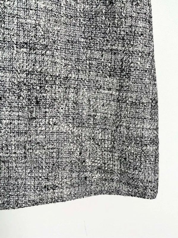 Max Mara MaxMara Gray Cotton Midi Skirt for Women 0089 Size 22" - 4 Thumbnail