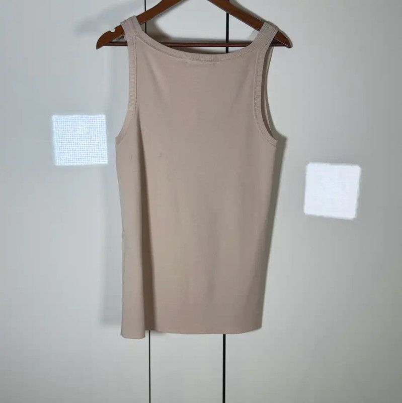 Max Mara MaxMara Camel Wool Women's T-Shirt 0089 Size M / US 6-8 / IT 42-44 - 2 Thumbnail