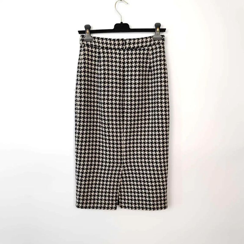 Max Mara MaxMara Black Wool Midi Skirt 0089 Size 23" - 2 Thumbnail