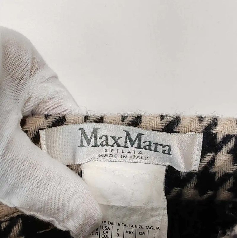 Max Mara MaxMara Black Wool Midi Skirt 0089 Size 23" - 3 Thumbnail
