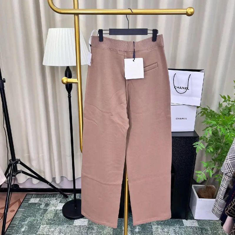 Max Mara MaxMara Brown Cotton Casual Pants 0089 Size 23" - 2 Thumbnail