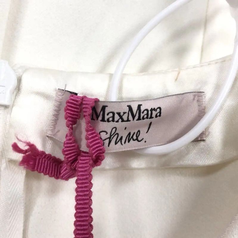Max Mara MaxMara Elegant White Dress for Women 0089 Size M / US 6-8 / IT 42-44 - 3 Thumbnail