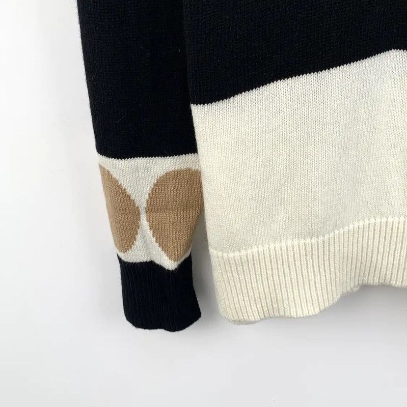 Max Mara MaxMara Color Block Sweater for Women 0089 Size M / US 6-8 / IT 42-44 - 5 Thumbnail
