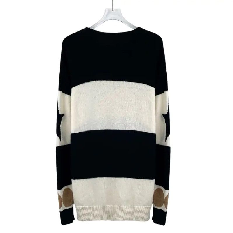 Max Mara MaxMara Color Block Sweater for Women 0089 Size M / US 6-8 / IT 42-44 - 2 Thumbnail