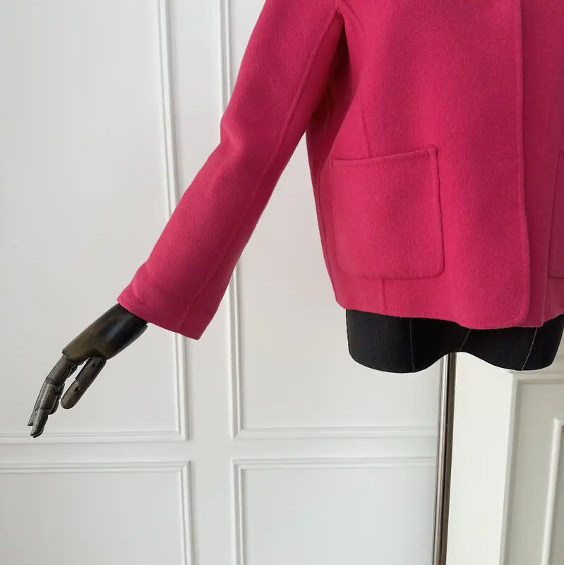 Max Mara MaxMara Pink Wool Women's Cardigan 0089 Size M / US 6-8 / IT 42-44 - 5 Thumbnail