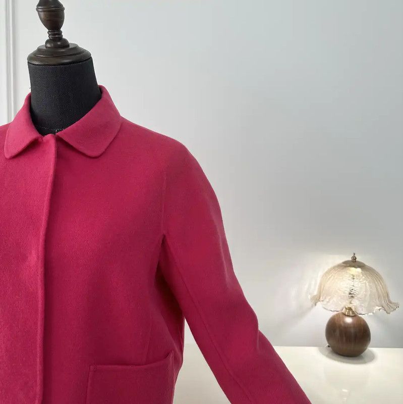 Max Mara MaxMara Pink Wool Women's Cardigan 0089 Size M / US 6-8 / IT 42-44 - 6 Thumbnail