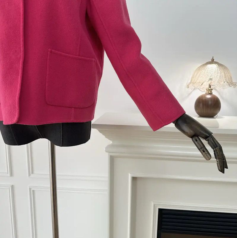 Max Mara MaxMara Pink Wool Women's Cardigan 0089 Size M / US 6-8 / IT 42-44 - 4 Thumbnail