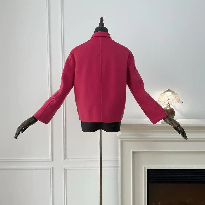 Max Mara MaxMara Pink Wool Women's Cardigan 0089 Size M / US 6-8 / IT 42-44 - 2 Thumbnail