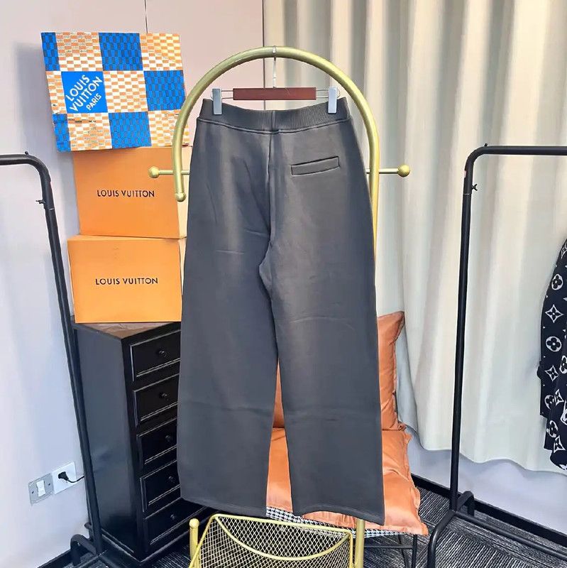 Max Mara MaxMara Women's Casual Pants in Blue Cotton 0089 Size 23" - 2 Thumbnail