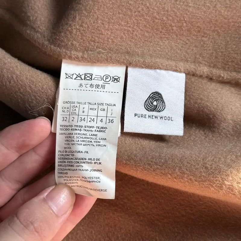 Max Mara MaxMara Khaki Cotton Women's Coat 0089 Size XS / US 0-2 / IT 36-38 - 6 Thumbnail