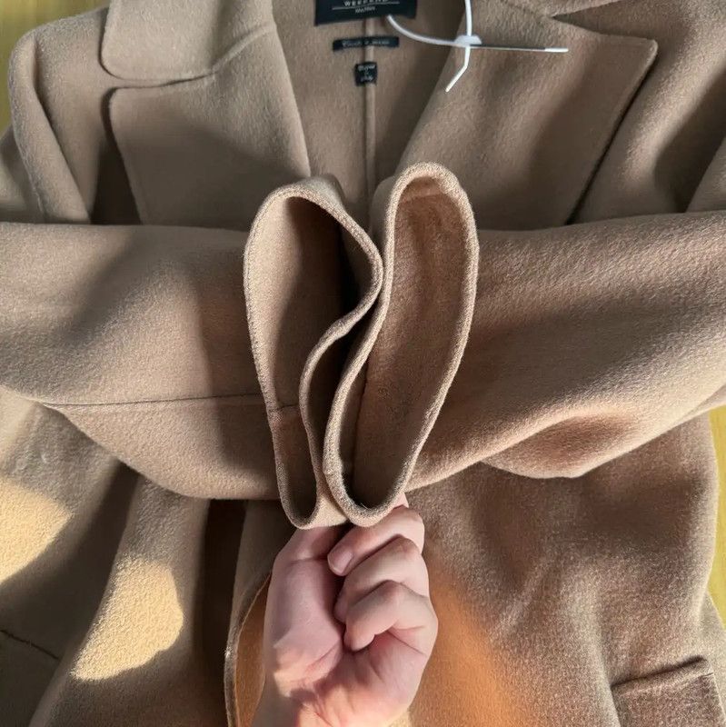 Max Mara MaxMara Khaki Cotton Women's Coat 0089 Size XS / US 0-2 / IT 36-38 - 5 Thumbnail