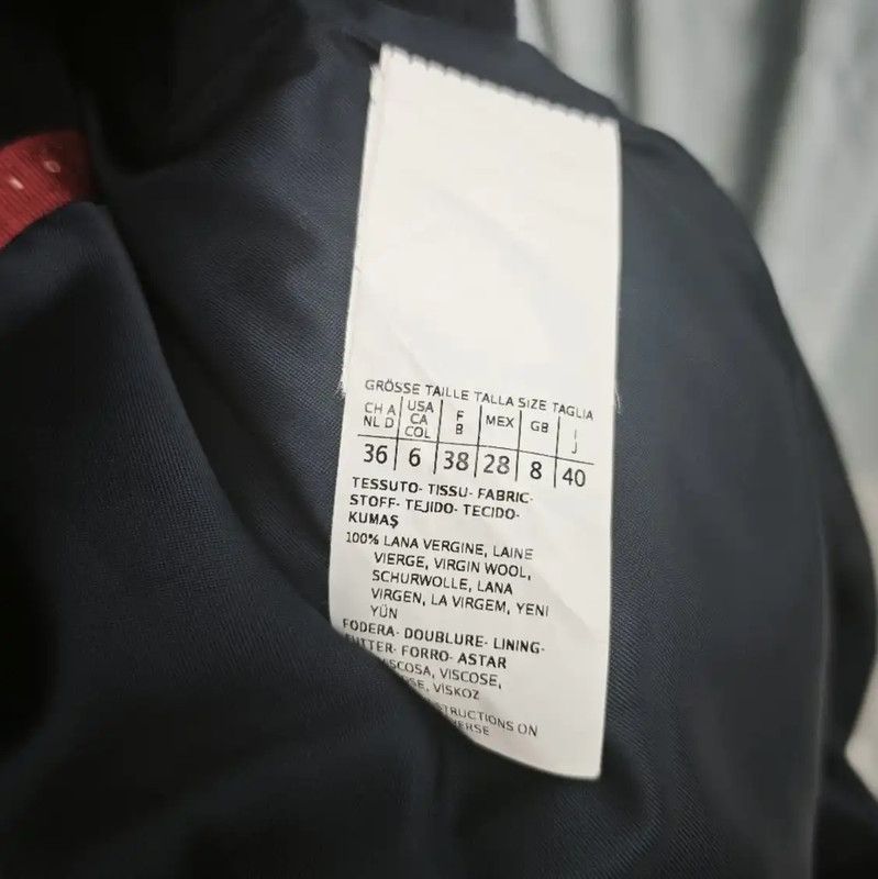 Max Mara MaxMara Stylish Navy Blue Wool Mid-Length Coat 0089 Size M / US 6-8 / IT 42-44 - 4 Thumbnail